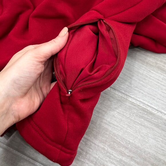 Athleta Altitude Polartec Funnel Neck Sweatshirt in Candy Red Women's Size 2X - Picture 10 of 16